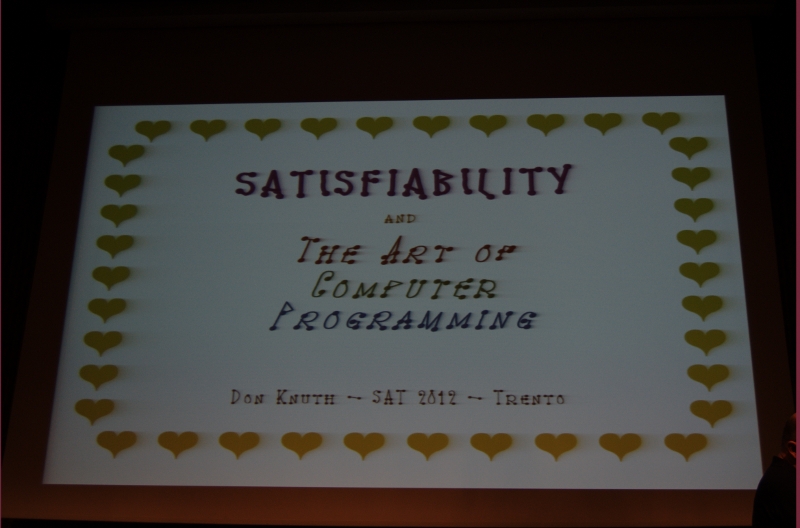 Don Knuth a Trento
